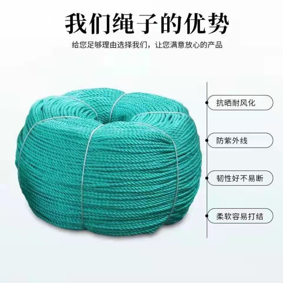 6mm聚乙烯绳 PE编织绳 捆绑绳子 大棚吊秧绳 白色尼龙抽绳-阿里巴巴