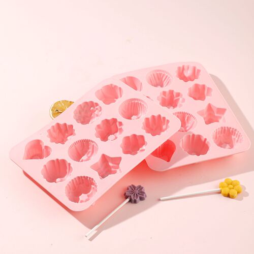Silicone Jiaozao Gao Mold with Flower Patterns, Household DIY Jelly Mold, Food-Grade Silicone, White Cooling Powder Mold, Wholesale