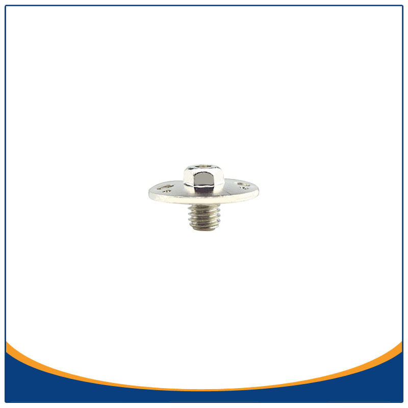 异形头冲扁钻孔冷镦件广东厂家直销 M6*12铁镀镍运动跑鞋专用鞋钉