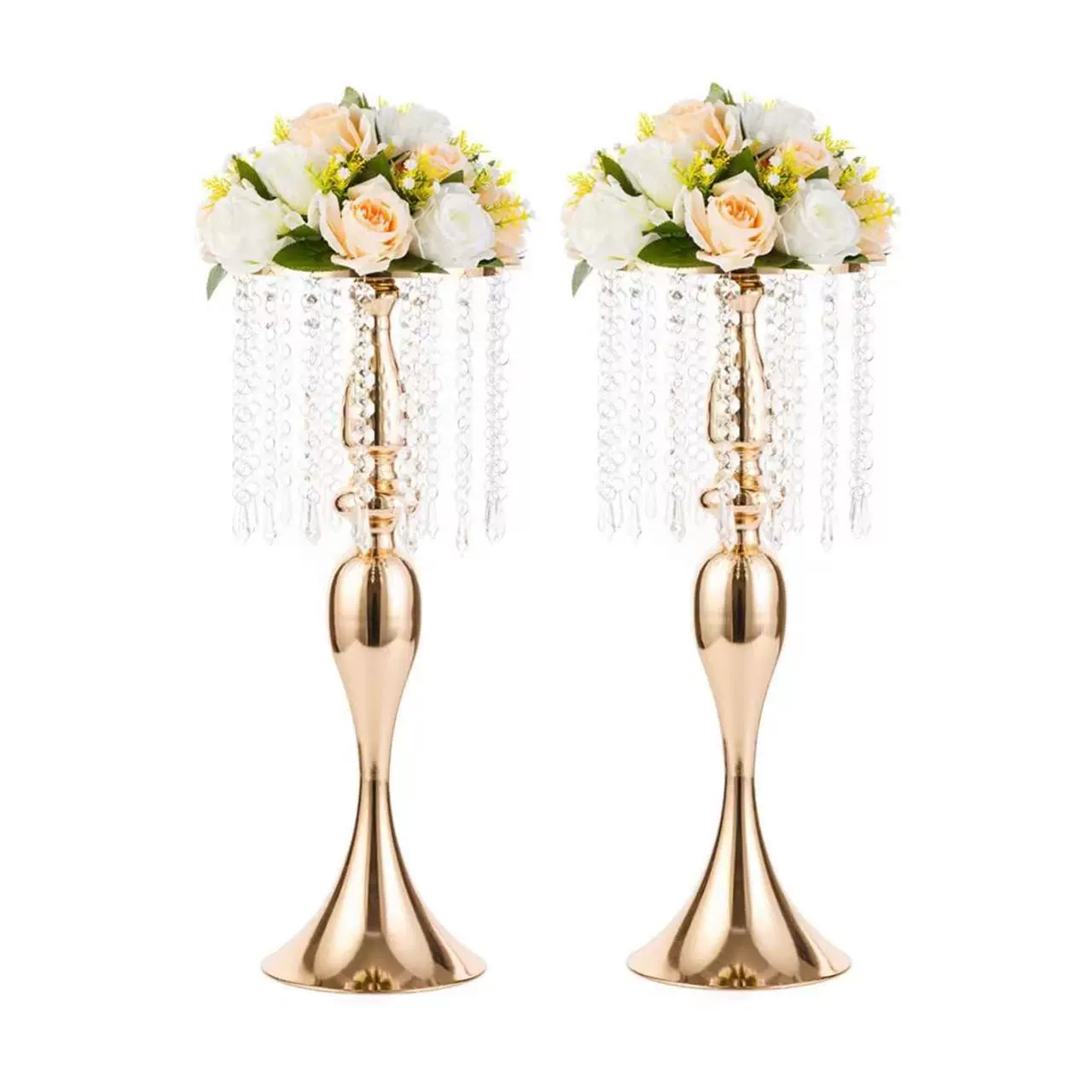 美人鱼水晶路引欧式现代婚礼婚庆道具场地布置道具电镀金铁艺路引