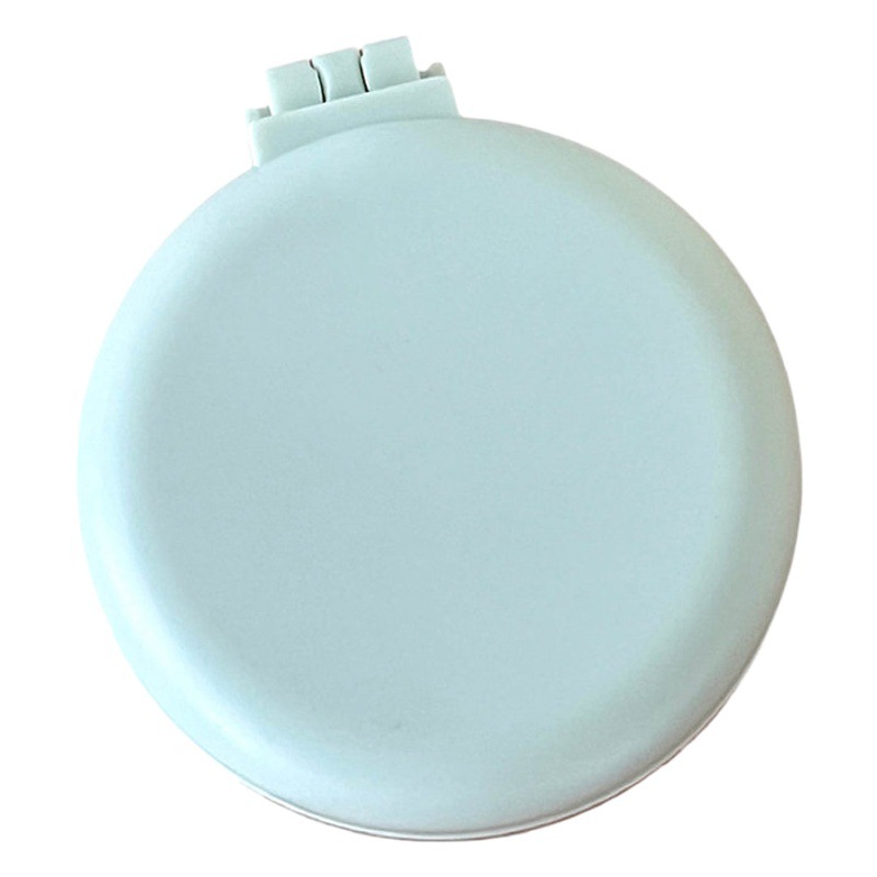 Simple macaron airbag peine color sólido portátil masaje peine con espejo chica color caramelo pelo plegable peine