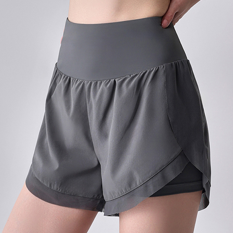 Lined Sports Shorts for Women, High-Waisted, Anti-Exposure, Loose-Fitting, Quick-Drying, Professional Running Training Yoga Fitness Pants for Summer Lined Sports Shorts for Women, High-Waisted, Anti-Exposure, Loose-Fitting, Quick-Drying, Professional Running Training Yoga Fitness Pants for Summer