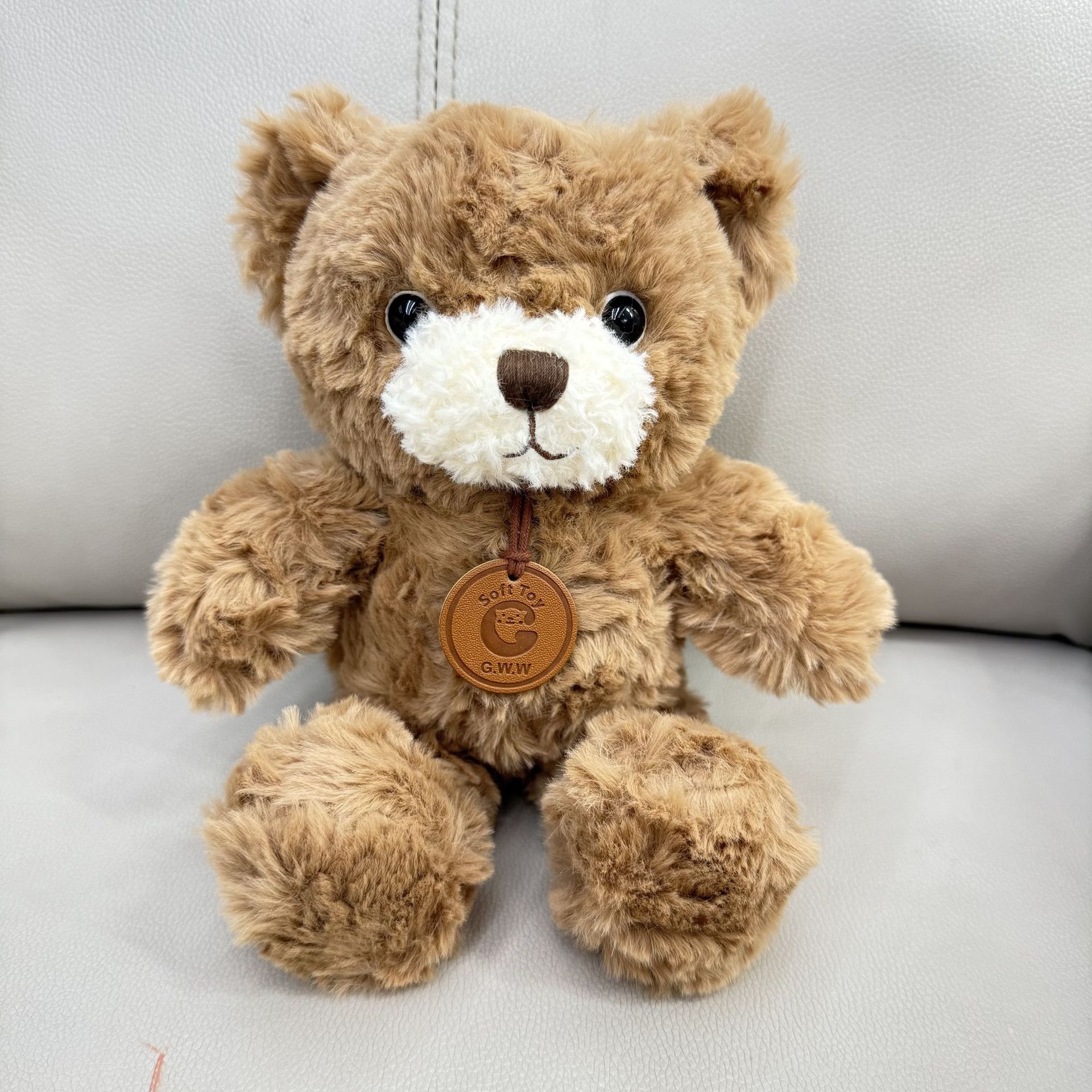 Máquina de muñecas agarrar 8 pulgadas ropa Teddy Bear juguetes de peluche impresión de muñecas LOGO regalos de eventos corporativos