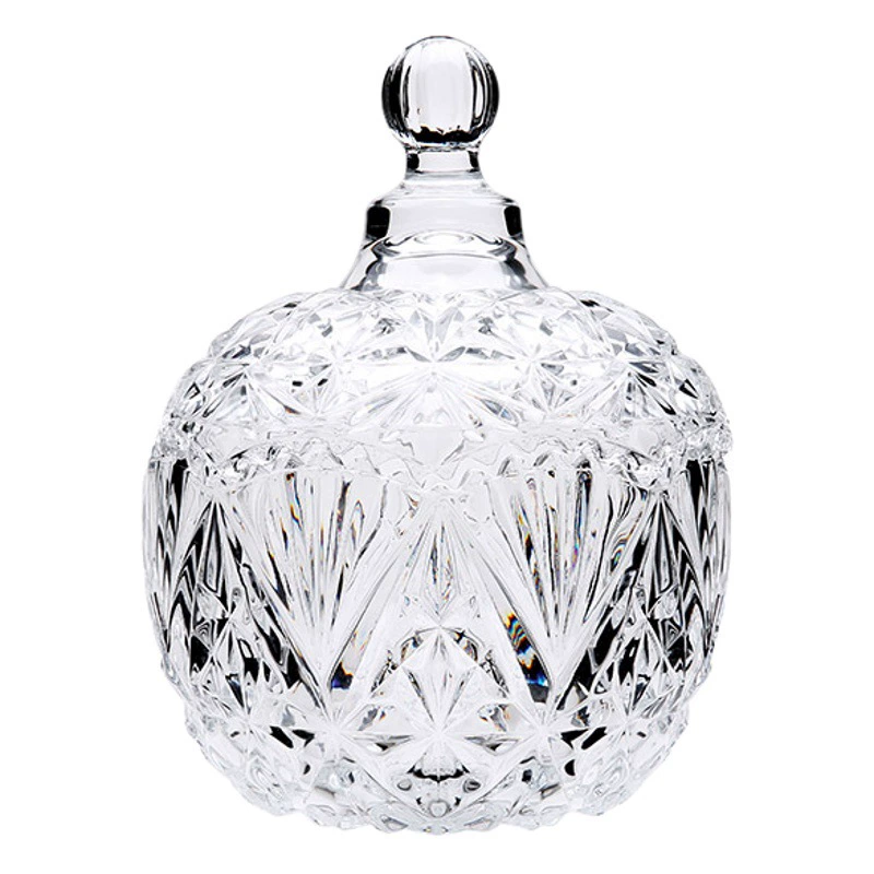 Прозрачные конфеты банку с крышкой алмаз конфеты банку волна края хранения банку сахарные конфеты небольшой размер Алмаз конфеты банку