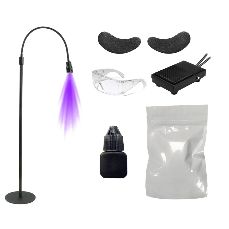 UVまつげ接着剤速乾性まつげ美容ランプ美容タトゥー特殊 LEDまつげランプグースネック UV 硬化紫光ネイルランプ|undefined