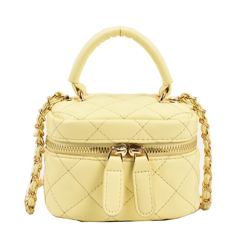 INS moda estilo Chanel estilo occidental niñas padre-hijo bolsa de cosméticos crossbody lápiz labial portátil auricular bolsa bolso de las mujeres