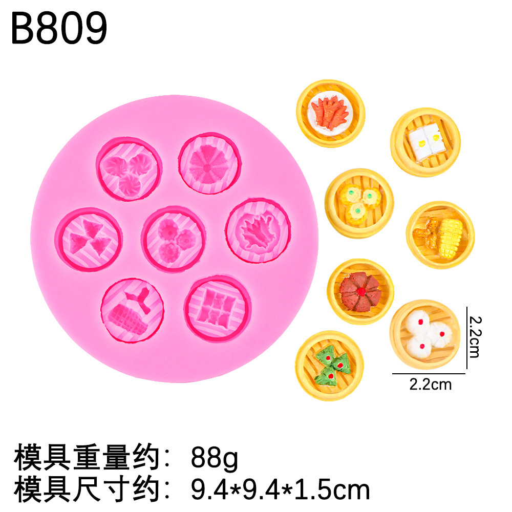 Mini galletas de hueso, pastel pequeño, molde de plástico de piedra, yeso de bricolaje, vapor de queso, adornos de chocolate, molde de silicona