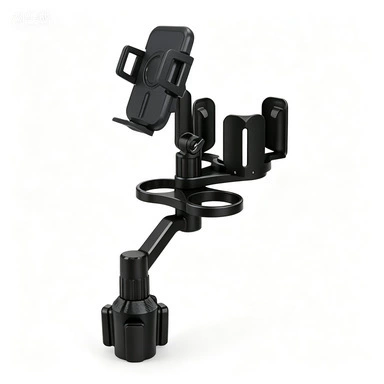 Cross-border best-selling multi-functional car cup Car cup holder/beverage holder - b04-car-mounted-tray-and-cup-holder-universal-round-cup-holder
