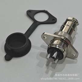 航空插头GX20菱形座M19H19-2-3-4-5-6-7-8-9-10-12-14-15芯连接器