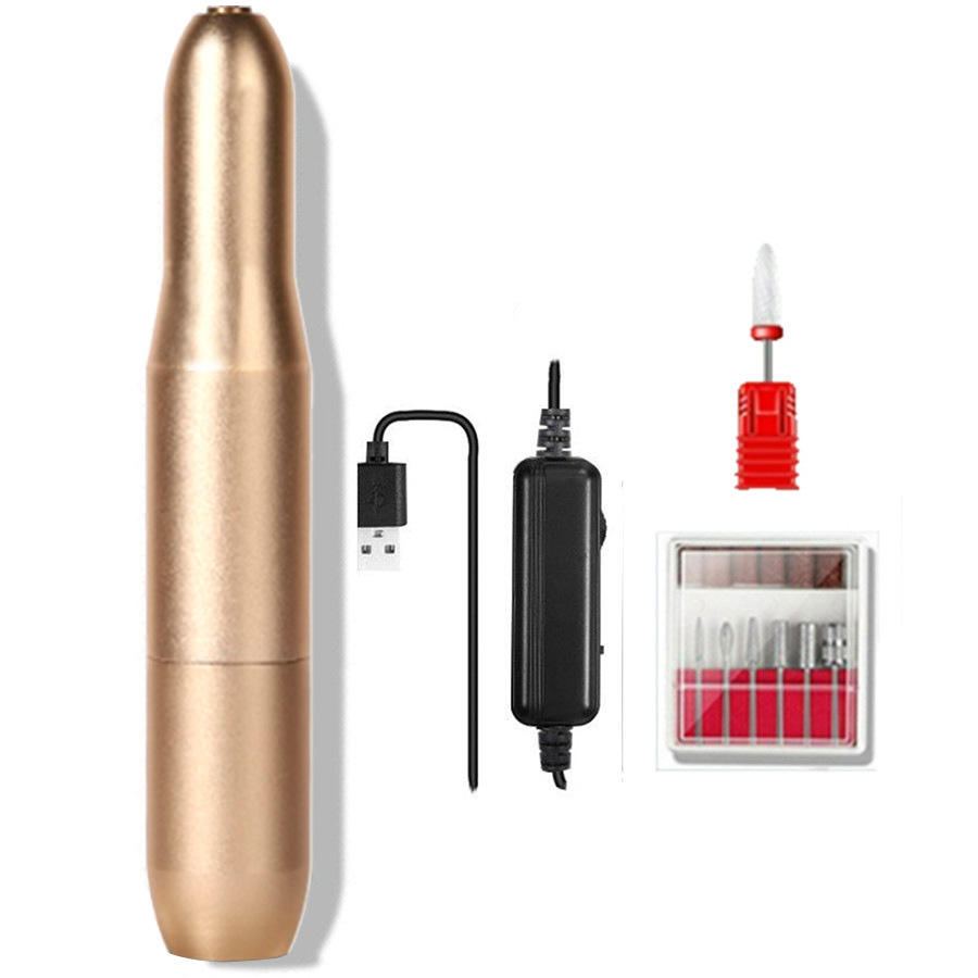 Fuente de alimentación USB pluma de esmalte de uñas pluma 20000 vuelta pequeña portátil polaco pluma herramienta de uñas eléctrica