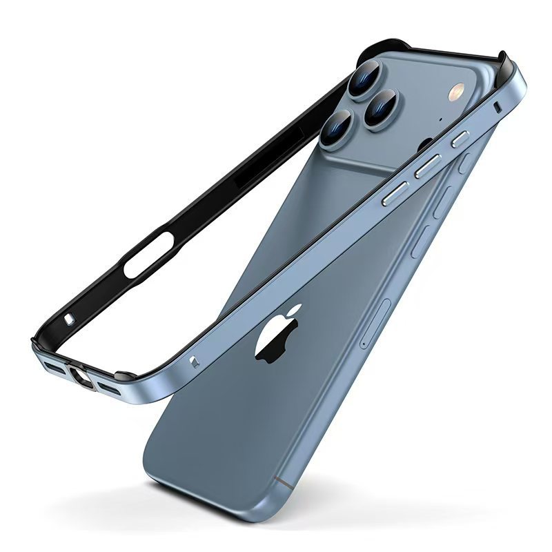 适用iphone17promax金属边框保护套苹果17硅胶加金属框防摔保护壳|undefined