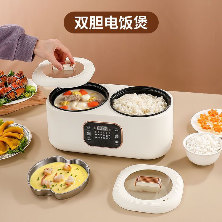 ドイツ製スマートダブルガロン炊飯器、家庭用電気鍋、全自動予約電気調理器、オフィス調理用品|undefined