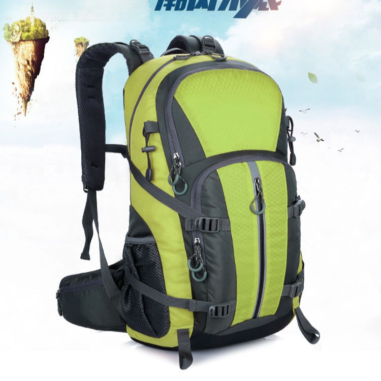 Mochila personalizada logo transfronteriza bolsa de montaña bolsa de alta capacidad al aire libre 45L bolsa de senderismo bolsa de ciclismo reflectante