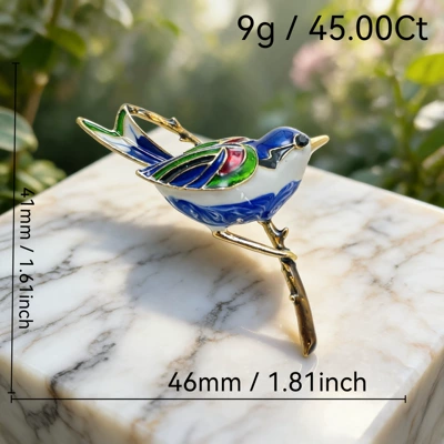Yaxa sancaqları high-end mixed-color animal brooch - c