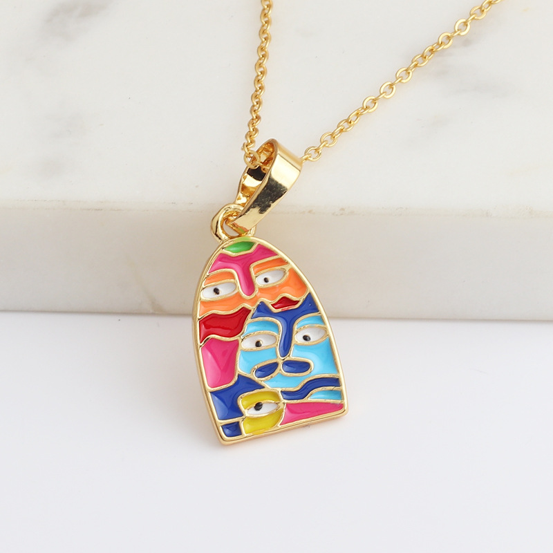 Cute Animal Copper Necklace Splicing Copper Necklaces