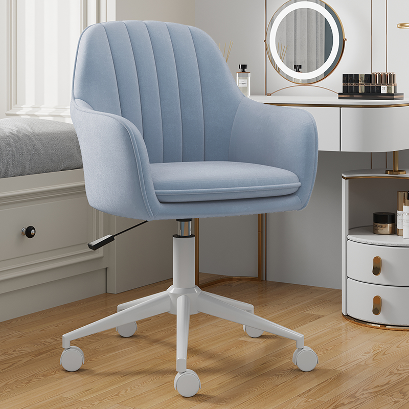 A8L家用电脑椅靠背椅主播椅旋转椅奶油风学生学习桌椅梳妆台