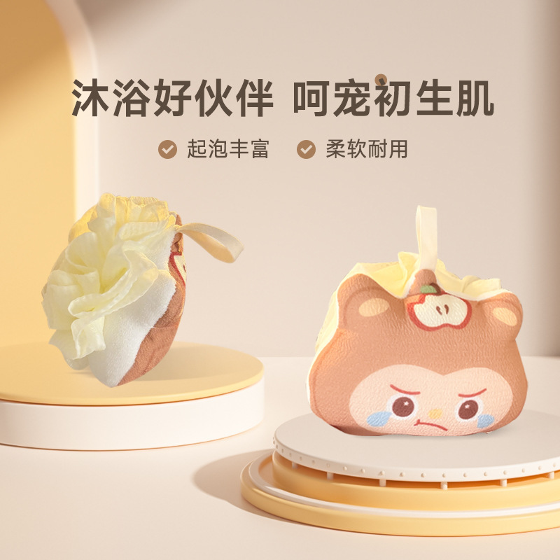両面バスフラワーこすり灰バスタオル、女性用新作背中こすり泥加工品、ツーインワン家庭用バスタオル卸売|undefined