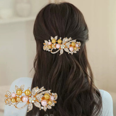 パールヘアピン、後頭部ヘアピン、横型ヘアピン、レディースヘアアクセサリー、ポニーテールクリップ、ママヘアアクセサリー、韓国風