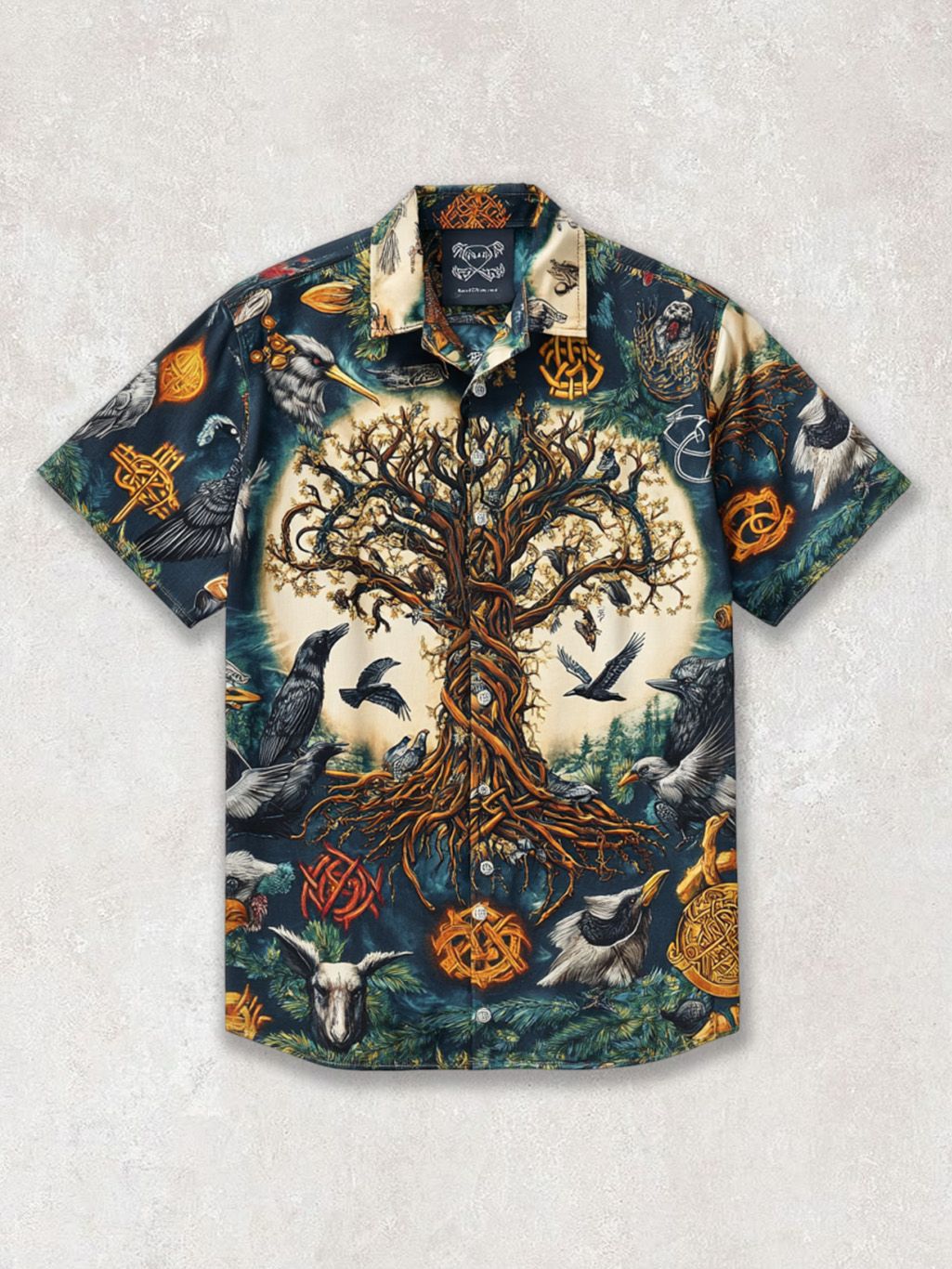 Trend de moda para hombres transfronterizos Camisa de manga corta hawaiana Camisa estampada digital 3D Transfronteriza Amazon