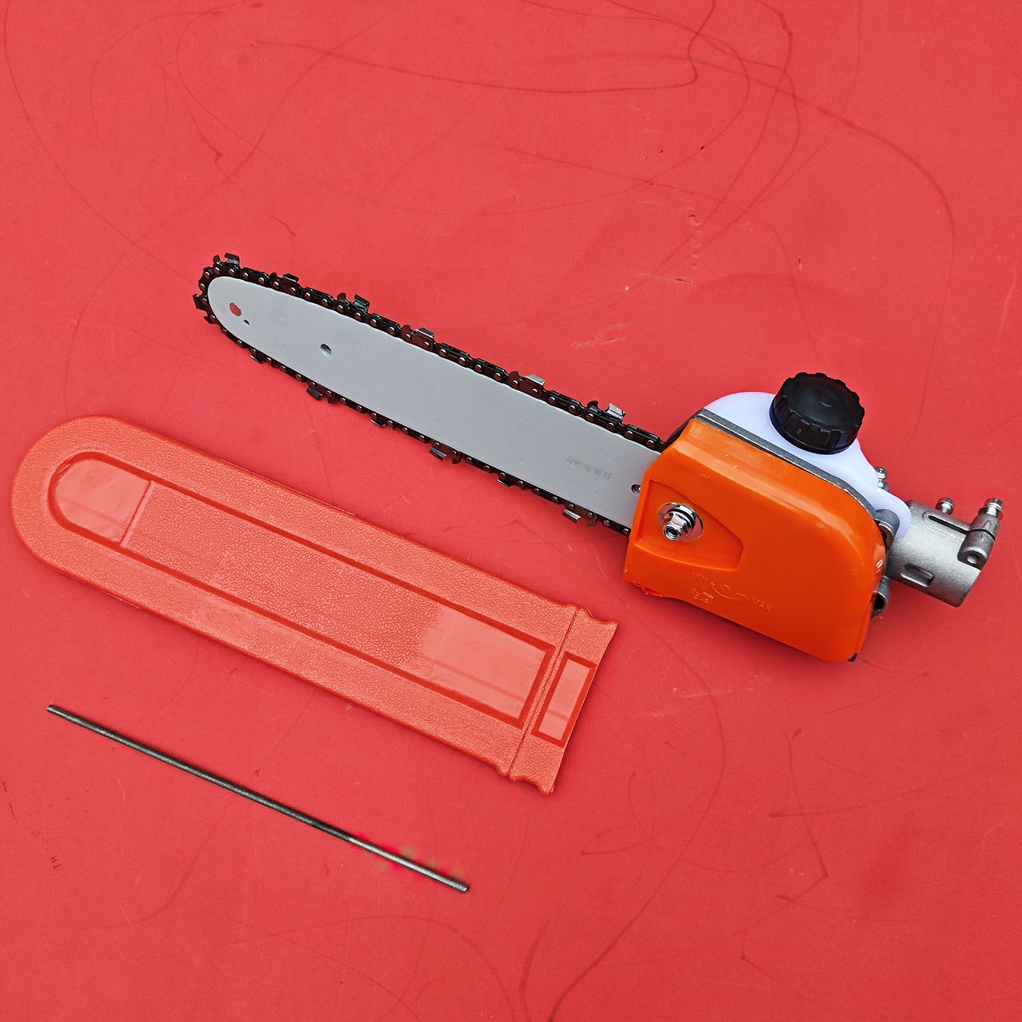 割草机改装高枝锯配件工作头高枝锯树锯子加长杆高枝油锯高枝锯头