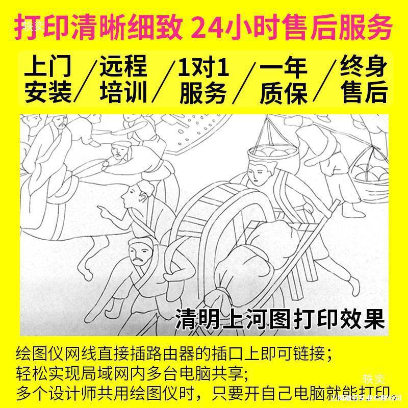 服装绘图仪CAD喷墨打板排版唛架画皮家具广告制版打印麦架纸样机