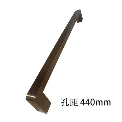handle, black glass door, high-end – Portal Wrist - single-sided-440mm-hole-spacing-one-set-specifically-for-flat-opening-doors-rose-gold-brushed-fingerprint-free-extra-thick-genuine-high-quality-handle