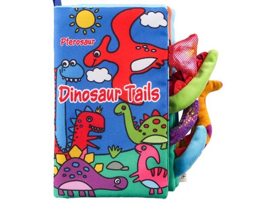 Children's Tail Cloth Book Educational Toy Book Tear-proof Baby Cloth Book Ring Paper Enlightenment Book Early Education Toy