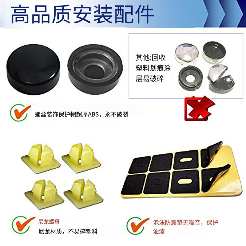 Factory direct sales are suitable for US auto screw accessories thickened ABS nut cover four portable screwdrivers