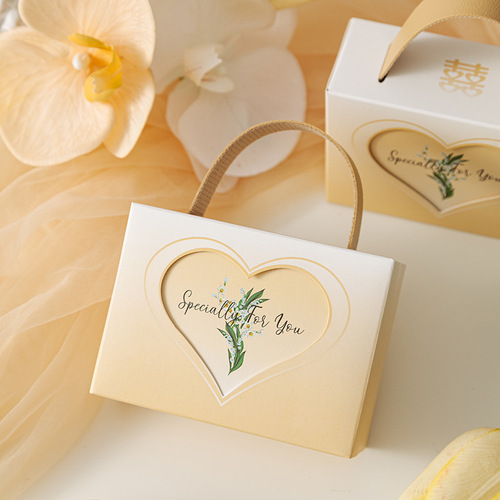 Creative Flowering Cherry Blossom Handheld Wedding Gift Box