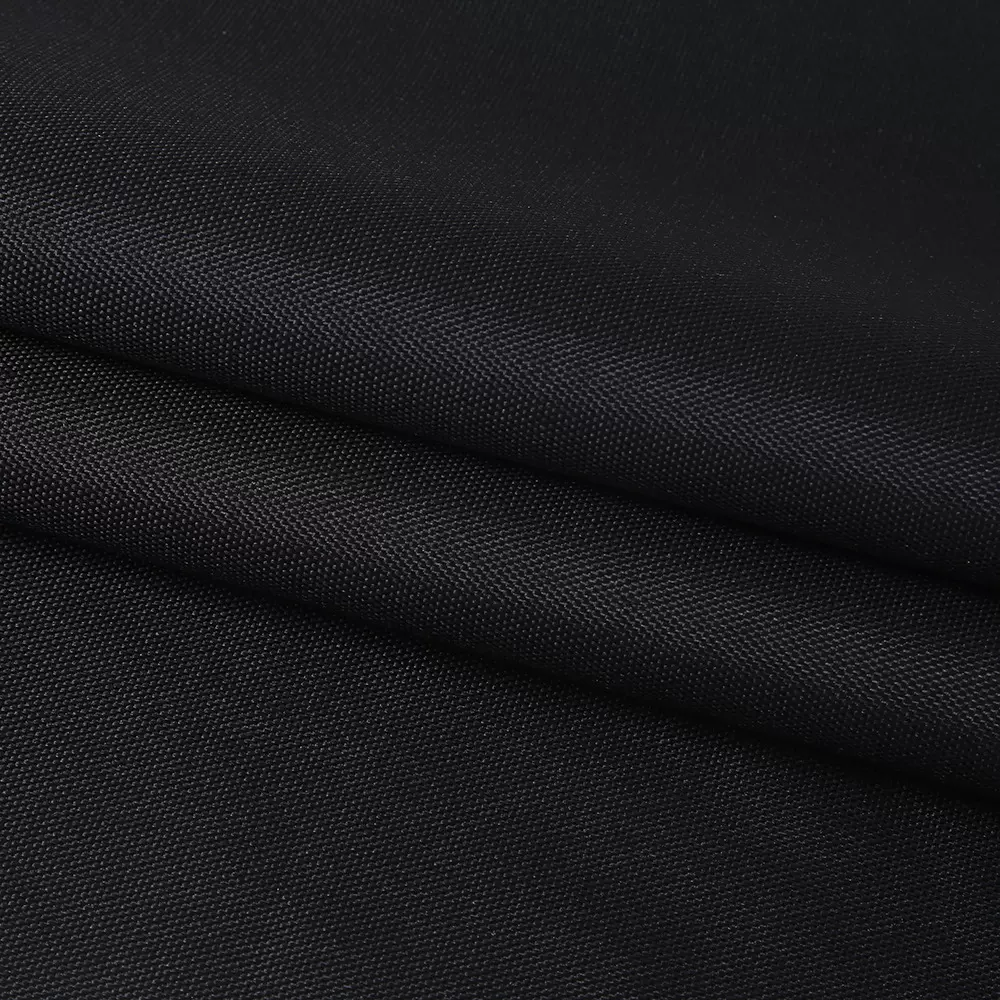 6*6涤纶平纹加密74T黑色牛津布户外帐篷布箱包防水面料现货批发