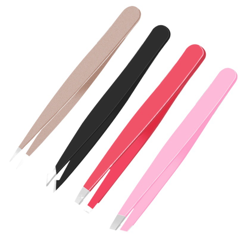 Acero inoxidable 1,2 pinzas gruesas 1,5 pelo grueso tirando clip de cejas alicates de corte de cejas alicates de pelo tirando alicates