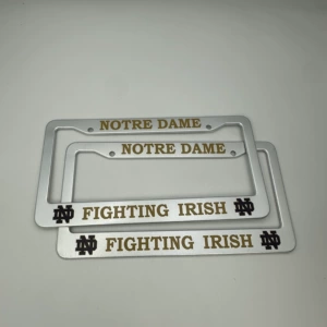 Cross-border US-standard aluminum alloy stainless steel license plate frame, license plate protection frame, custom printed license plate frame, made to order