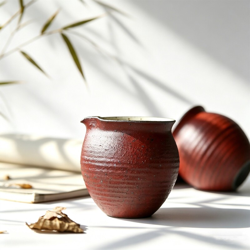 Purely Handmade Pottery Fair Cup, Gourd Mouth Even Cup Tea Divider, Chinese Retro Kung Fu Tea Set, Pottery Fair Cup Purely Handmade Pottery Fair Cup, Gourd Mouth Even Cup Tea Divider, Chinese Retro Kung Fu Tea Set, Pottery Fair Cup