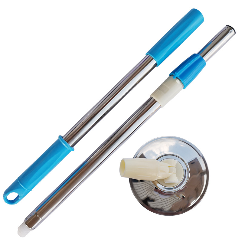 Suministro directo de fábrica al por mayor accesorios de varilla de fregona giratoria tubería de acero inoxidable fregona telescópica reforzada en negrita varilla a prueba de explosiones