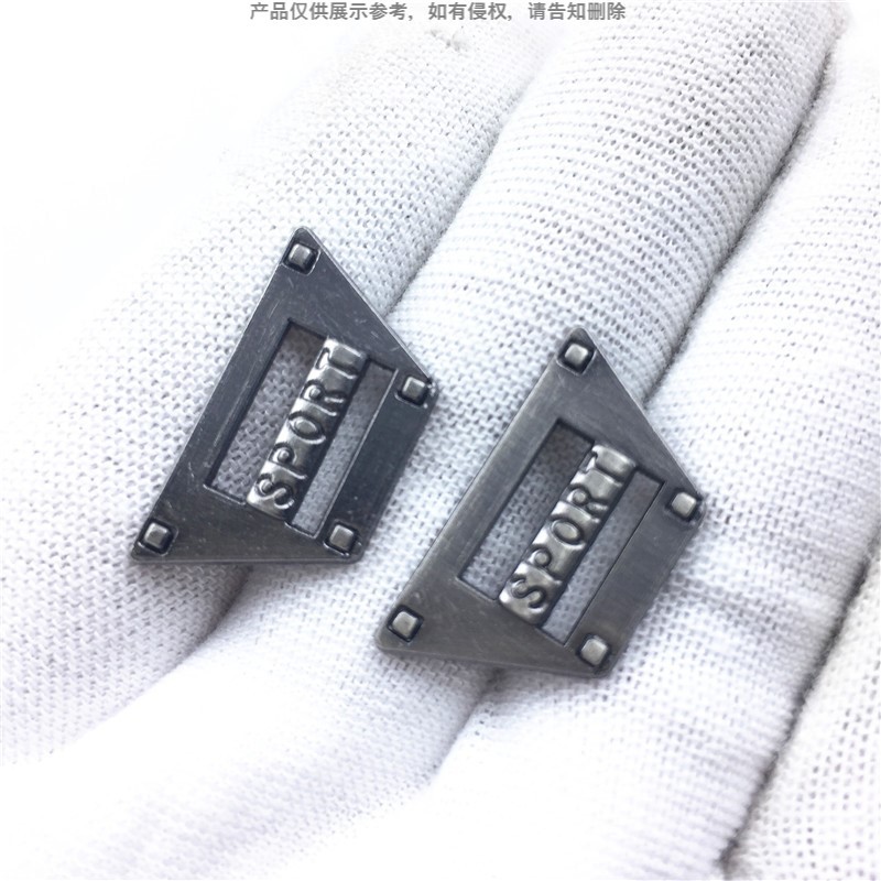 Bag Hardware Identification Plate, Sports Backpack with Foot Nameplate, Customized Special Special-Shaped Metal Sport Label