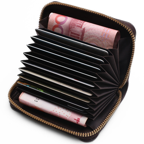  New Card Holder Women's Zipper Fashion Driver's License Card Holder Small Coin Purse Men's Credit Card Card Holder Factory Goods
