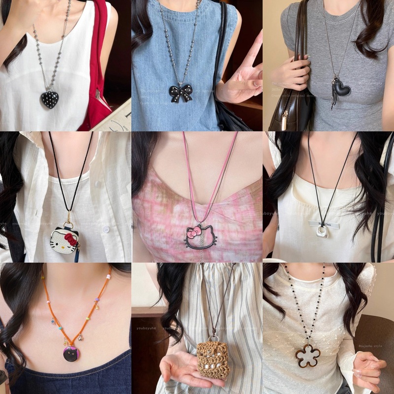 Korean Style Simple Heart Polka Dot Pendant Necklace Niche Design Sense Temperament Personality Versatile Exquisite Light Luxury Necklace