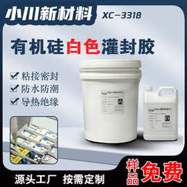 电子硅胶导热防水白色披覆胶灌封胶LED户外灯具密封胶十比一10:1