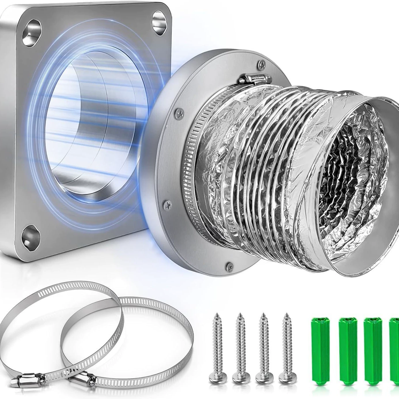 Магнитный выхлопной соединитель сушильной машины, уплотнительный 180-градусный соединитель выхлопной трубы сушильной машины