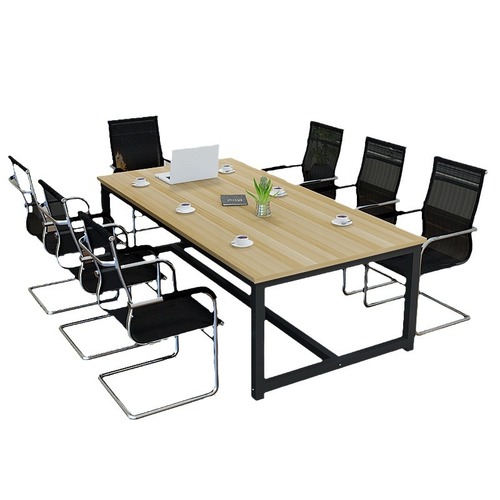 Simple modern conference table long table training negotiation table chair set meeting room rectangular simple reinforced large table