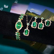 1新款女士时尚手表 时尚跨境热销欧式女式套装石英表 厂家批发