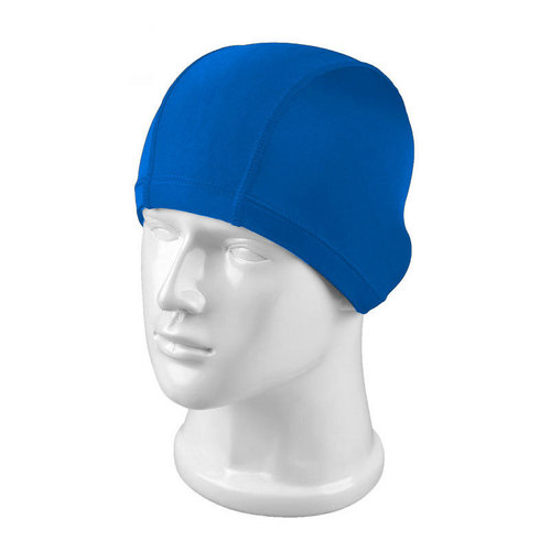 Nylon multi-color swimming cap with optional extra elasticity for adults and children, universal male and female long hair ear protection fabric swimming cap