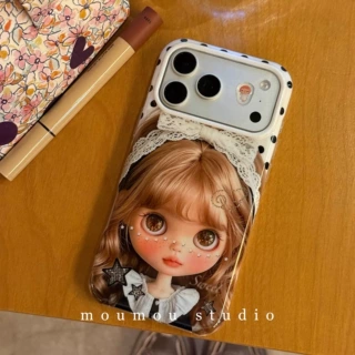 ins韩系镭射日系复古女孩适用iPhone17promax苹果16手机壳15新款