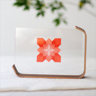 Factory direct foreign trade special L-shaped photo frame desktop decoration creative desk calendar solid wood walnut photo frame
