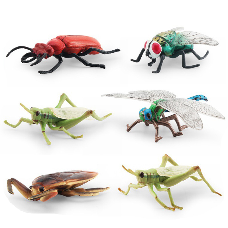 Transfronterizo simulación insecto modelo tianniu Catalpa Big Horn flor Golden Tortuga triángulo hoja muerta Rana reptil escritorio juguete