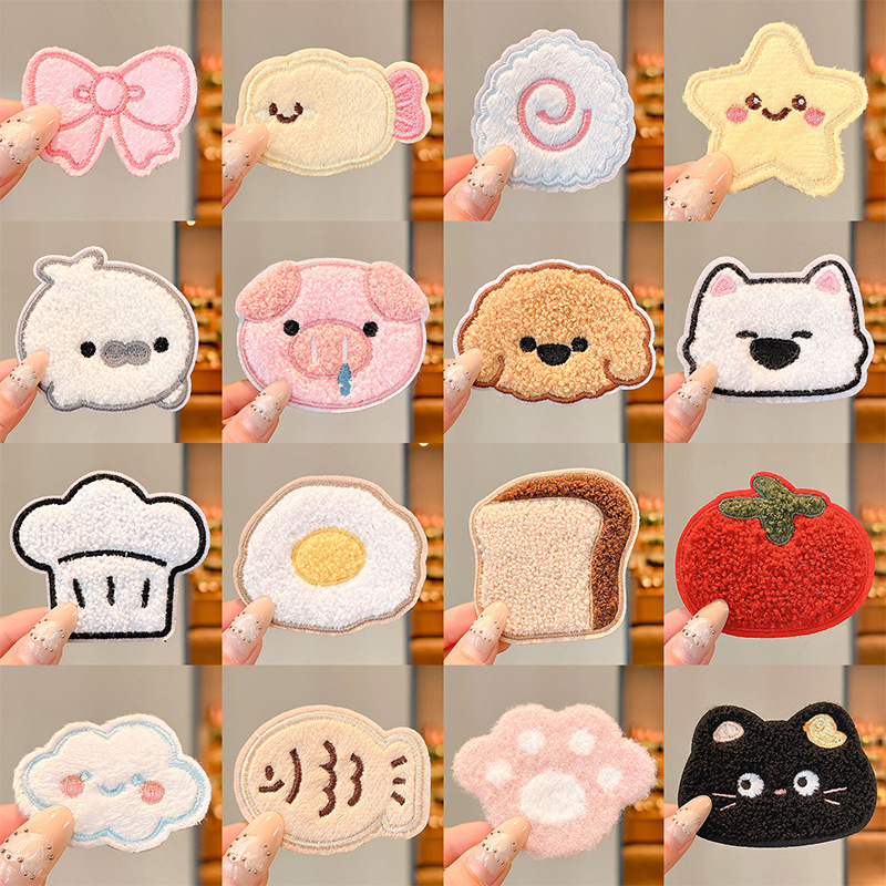 Cartoon Velcro Hair Clips for Women, Sweet and Cute Forehead Bangs Clips, Face Washing and Makeup Hair Styling Tool, Hair Accessories