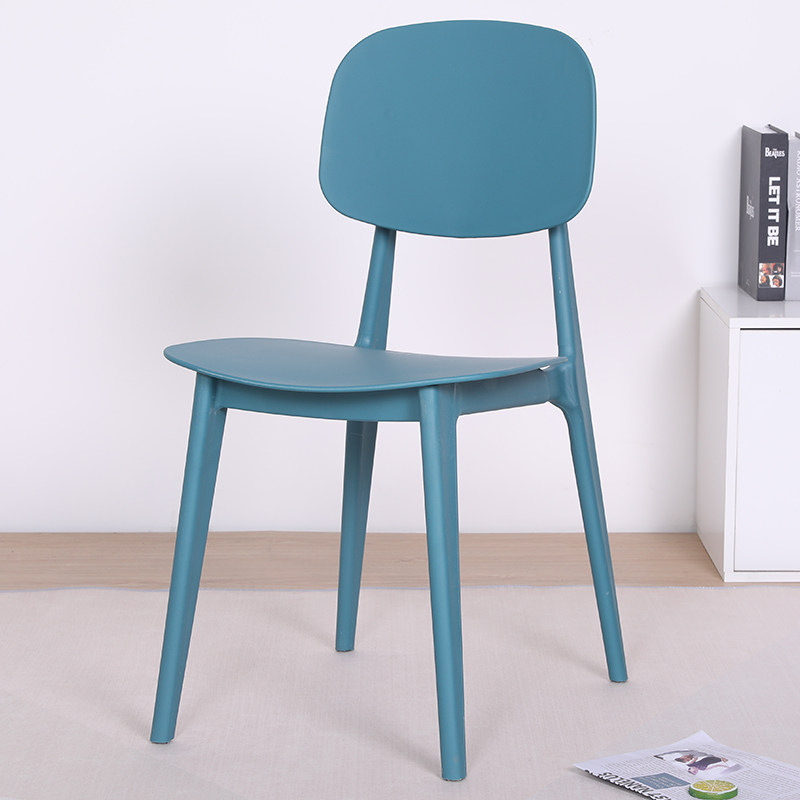 Fabricante directo de sillas de comedor nórdicas de moda ocio creativo respaldo de plástico casero silla de macarón de balcón individual