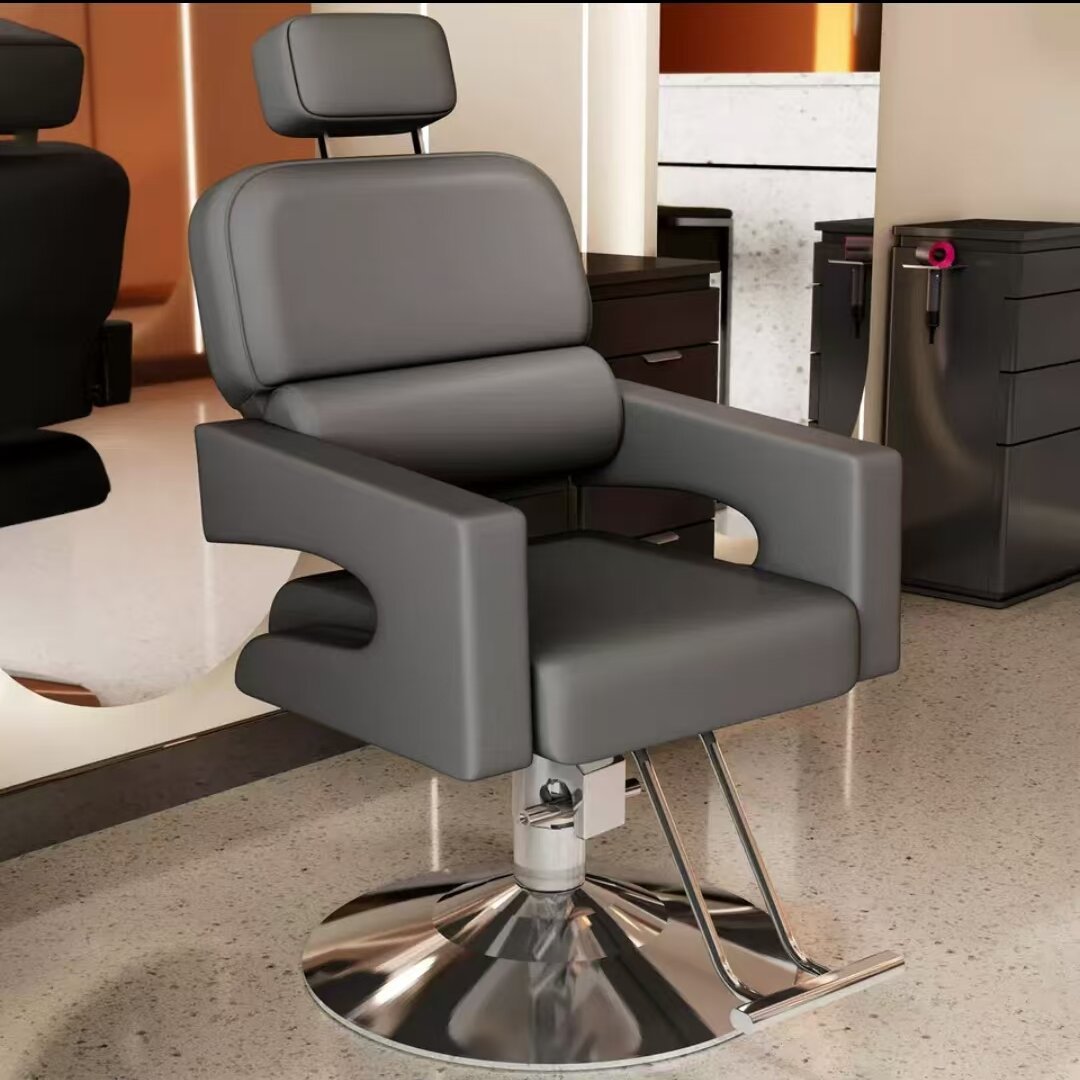Sillón de peluquería, sillón de salón moderno, sillón de peluquería sencillo, sillón para cortar el pelo, sillón especial para permanente y tinte de salón, sillón de salón de belleza, uso comercial de alta gama.