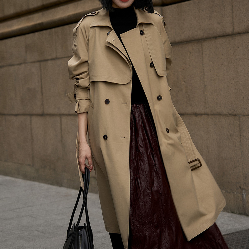 Lightweight and Wrinkle-Resistant! Long/Short Trench Coat, Stylish Structured Outerwear, Women's Spring and Autumn Fashion