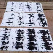 家兔整皮褥子草黄青自然花真毛真皮毛领 服装内胆 毯子坐垫